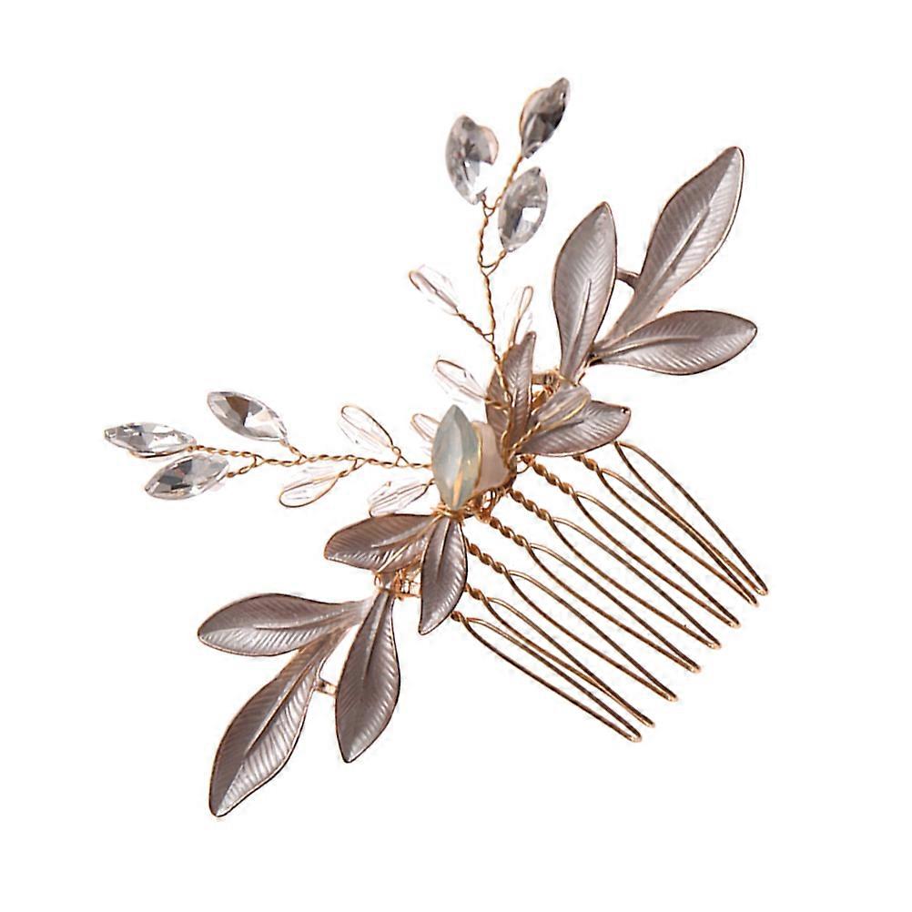 Crystal Rhinestone Hair Comb, Luxurious Wedding Headdress for Glamorous Occasions