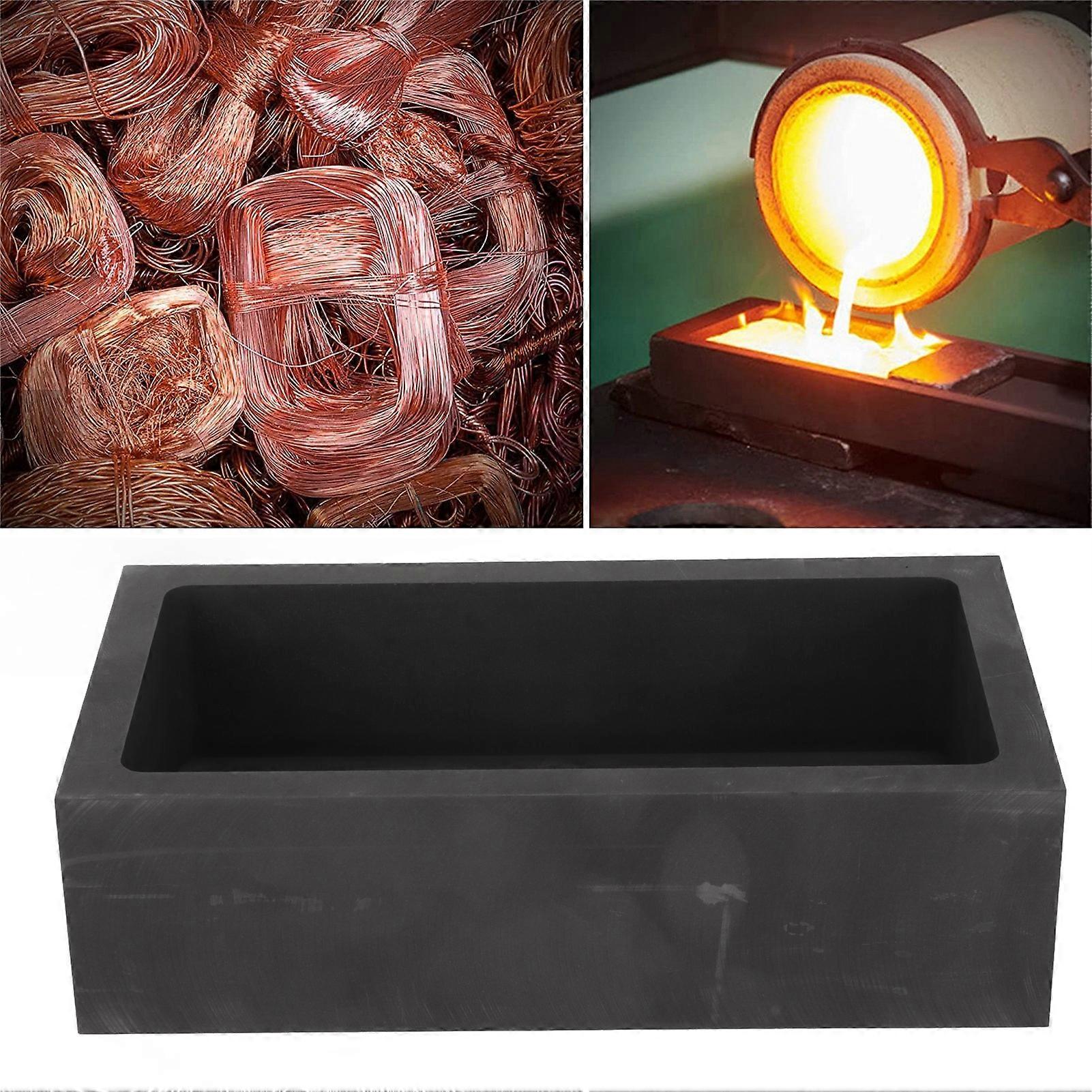 Graphit-Barrenform 20,9 lb Kapazität 180 x 100 x 50 mm Alchemieguss