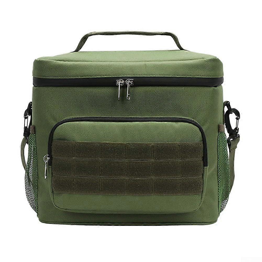 Slim, insulated cooler bag with waterrepellent properties, ideal for daily use in green.
