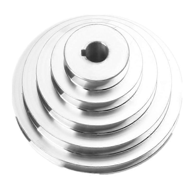 1 x aluminum 5step Vbelt pulley, outer 150 mm, hole 20 mm