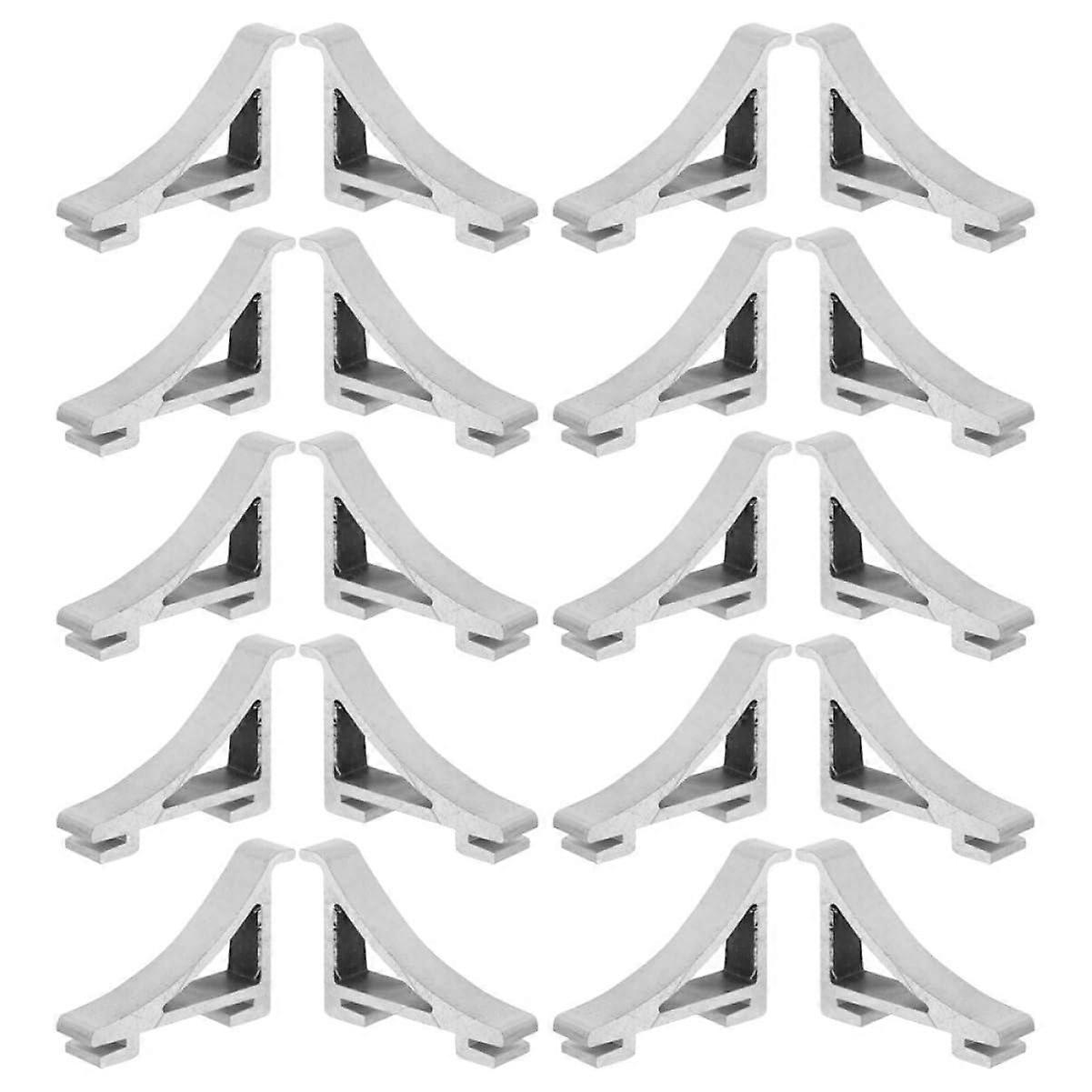 20 Robust Aluminum Support Clamps for Freezers, Space-Saving Design, Efficient Storage, Easy Installation and Use