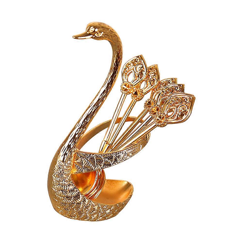 Decorative Eating Spoons Set For Table Decoration Household Users Storage 1 Set