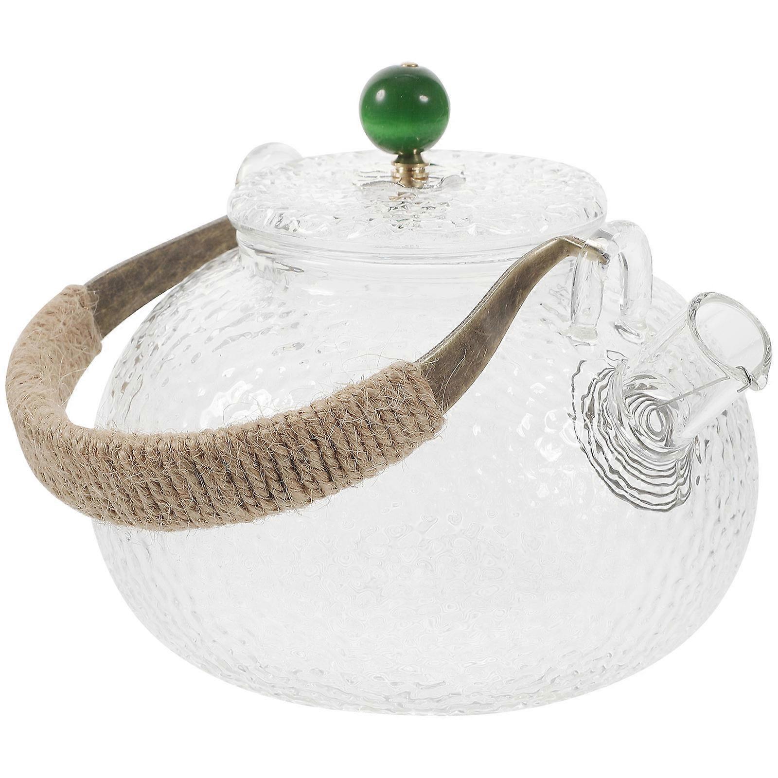 Large Capacity Transparent Teapot Suitable For Blooming Flower Tea Enthusiasts With Smooth Movement 1Set