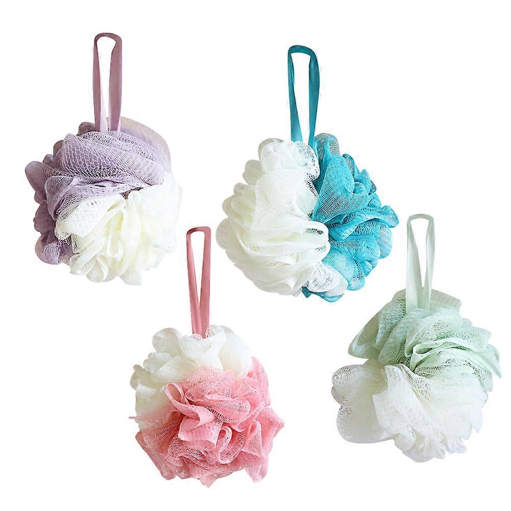 Large Shower Puff Simple Bath Ball Soft Durable Material For Adults Showering Experience