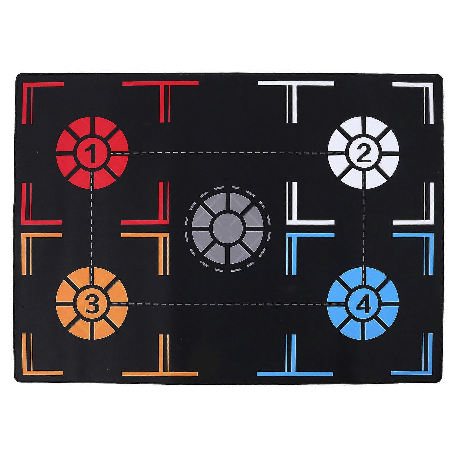 Lightweight Basketball Training Mat for Indoor Use Non Slip Footwork Pad for Skill Development, Quiet Design for Adults