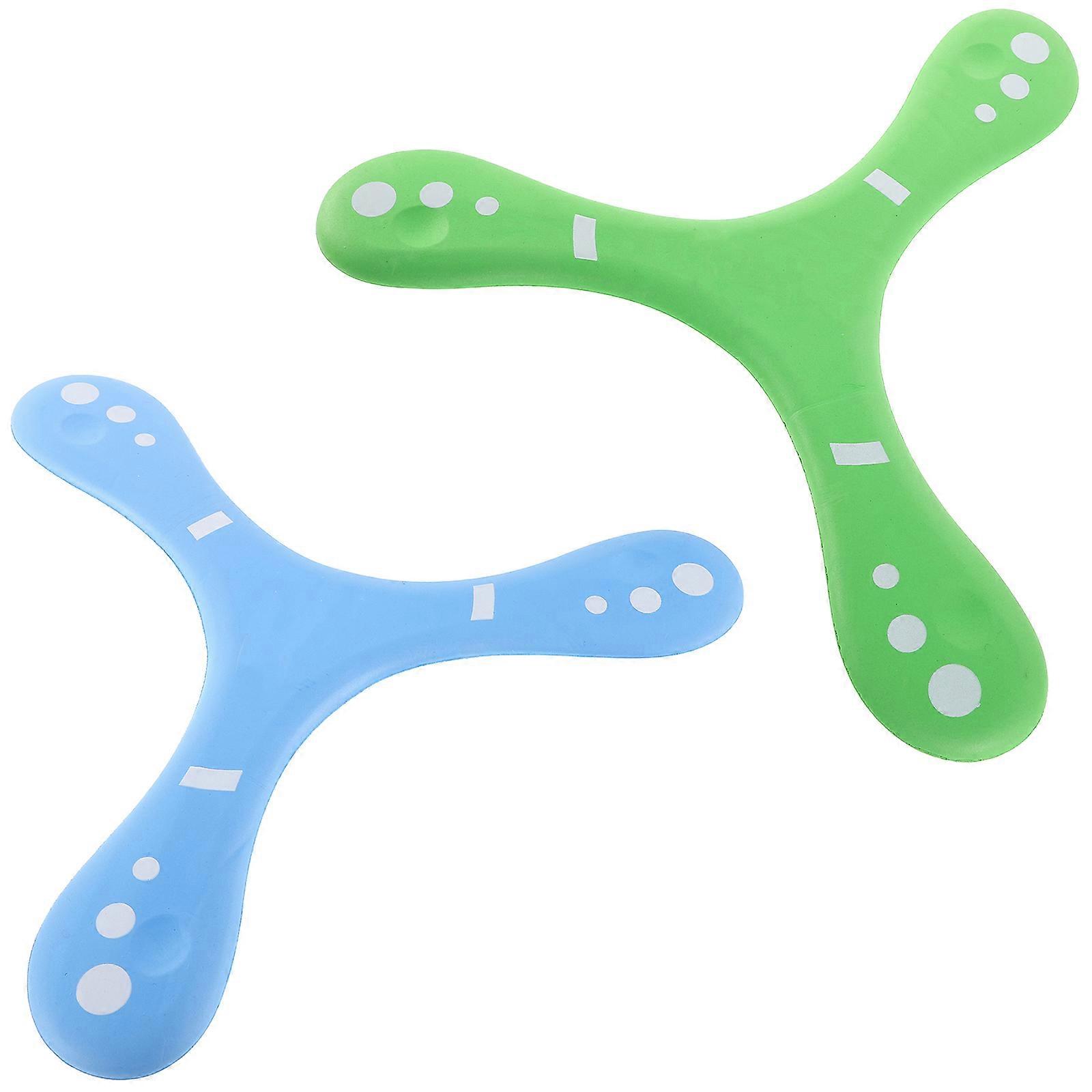Large Size 2Pcs Soft Boomerangs For Kids With Stable Suitable For Parks Beaches And Outdoor Activities