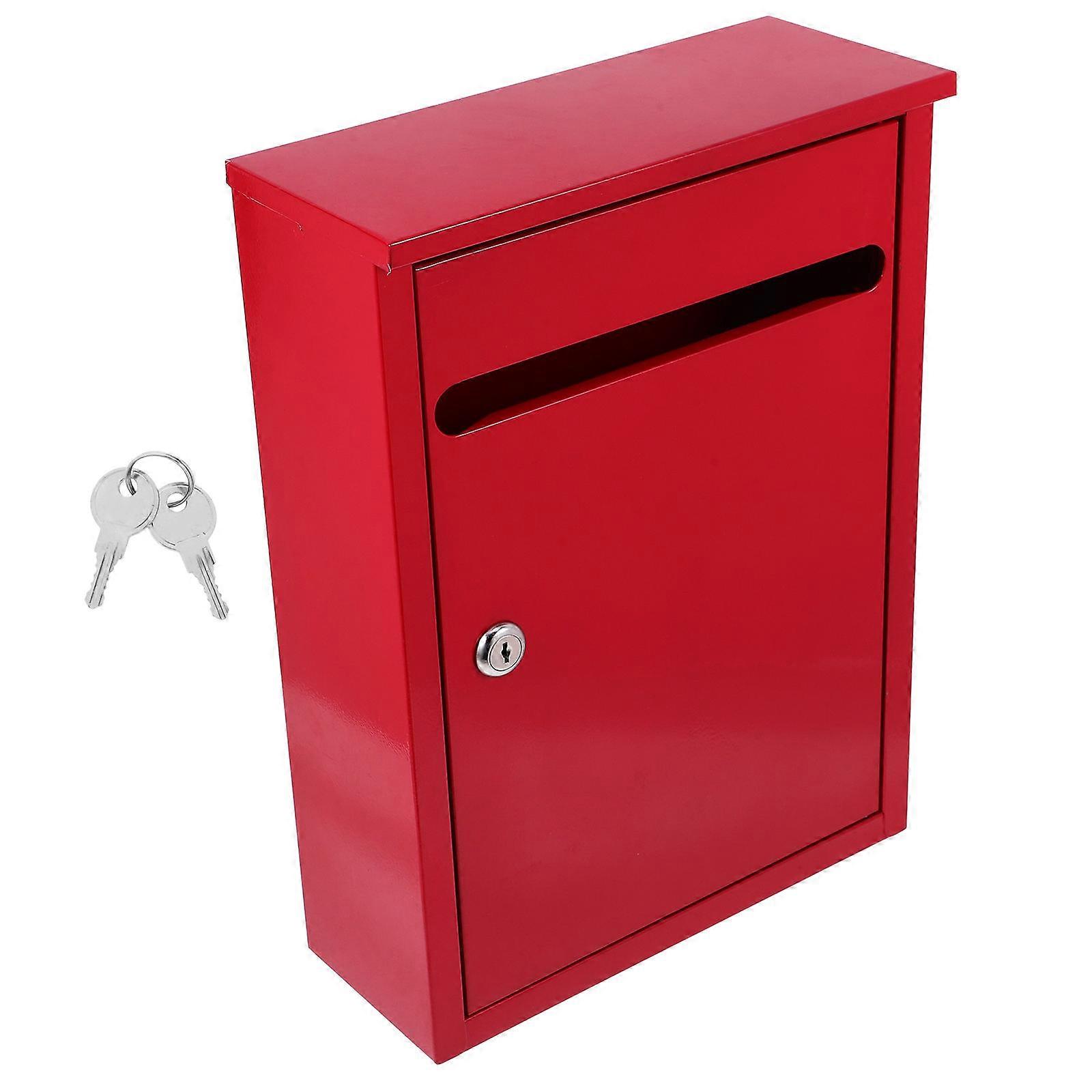 Outdoor Suggestion Box with Lock for Feedback and Complaint Handling Highly Visible
