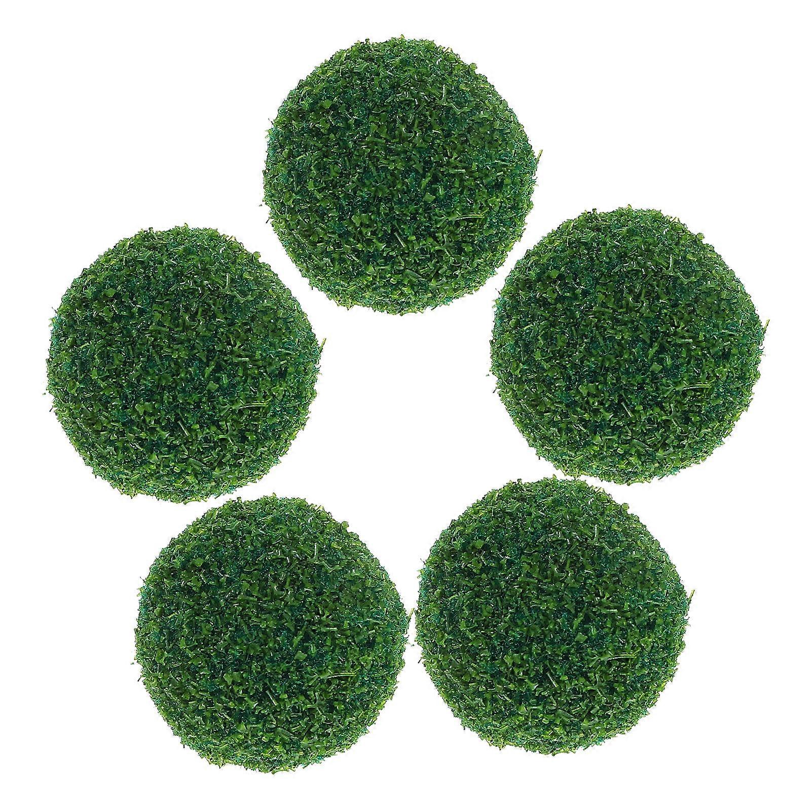 5pcs Faux Topiary Spheres, High Density Artificial Plant Balls for Sand Tables, Architectural Models, DIY Landscaping, and Model Train Scenery –