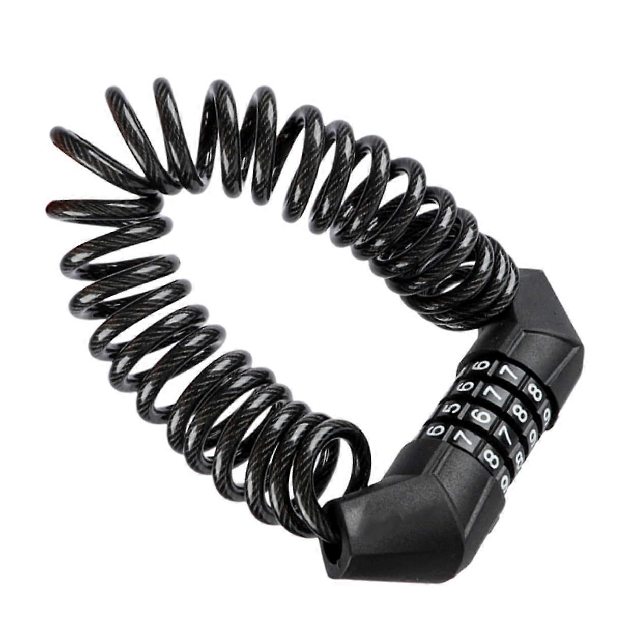 Stainless Steel Bicycle Lock with Sturdy Combination Password for Mountain Bikes, Rollerblades, and Secure Theft Protection