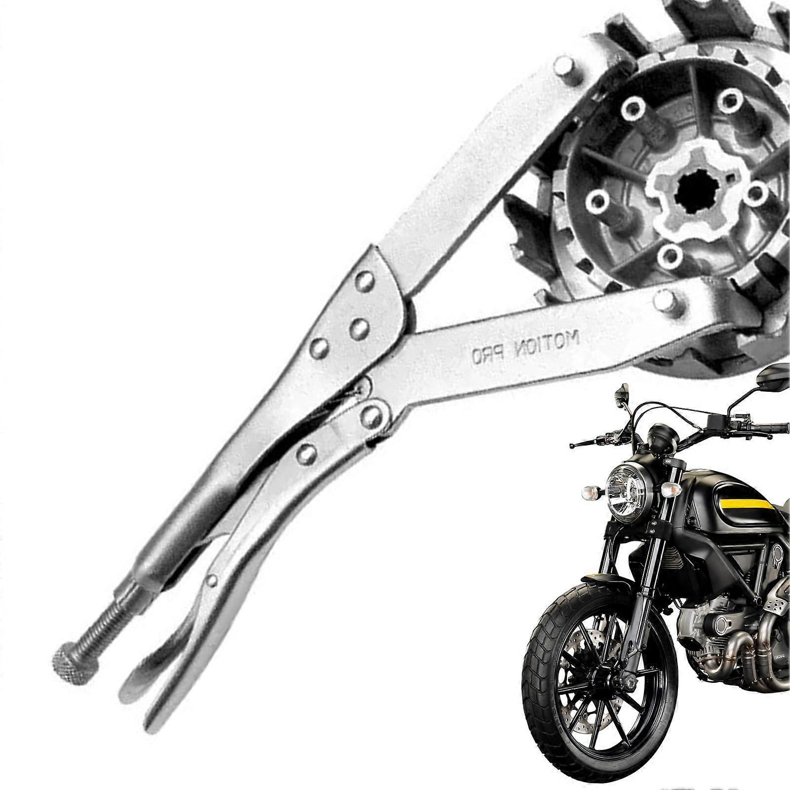 Flywheel Pulley Holder, Motorcycle Clutch Spreader, 11.61-Inch Adjustable Locking Tool With Non-Slip Grip