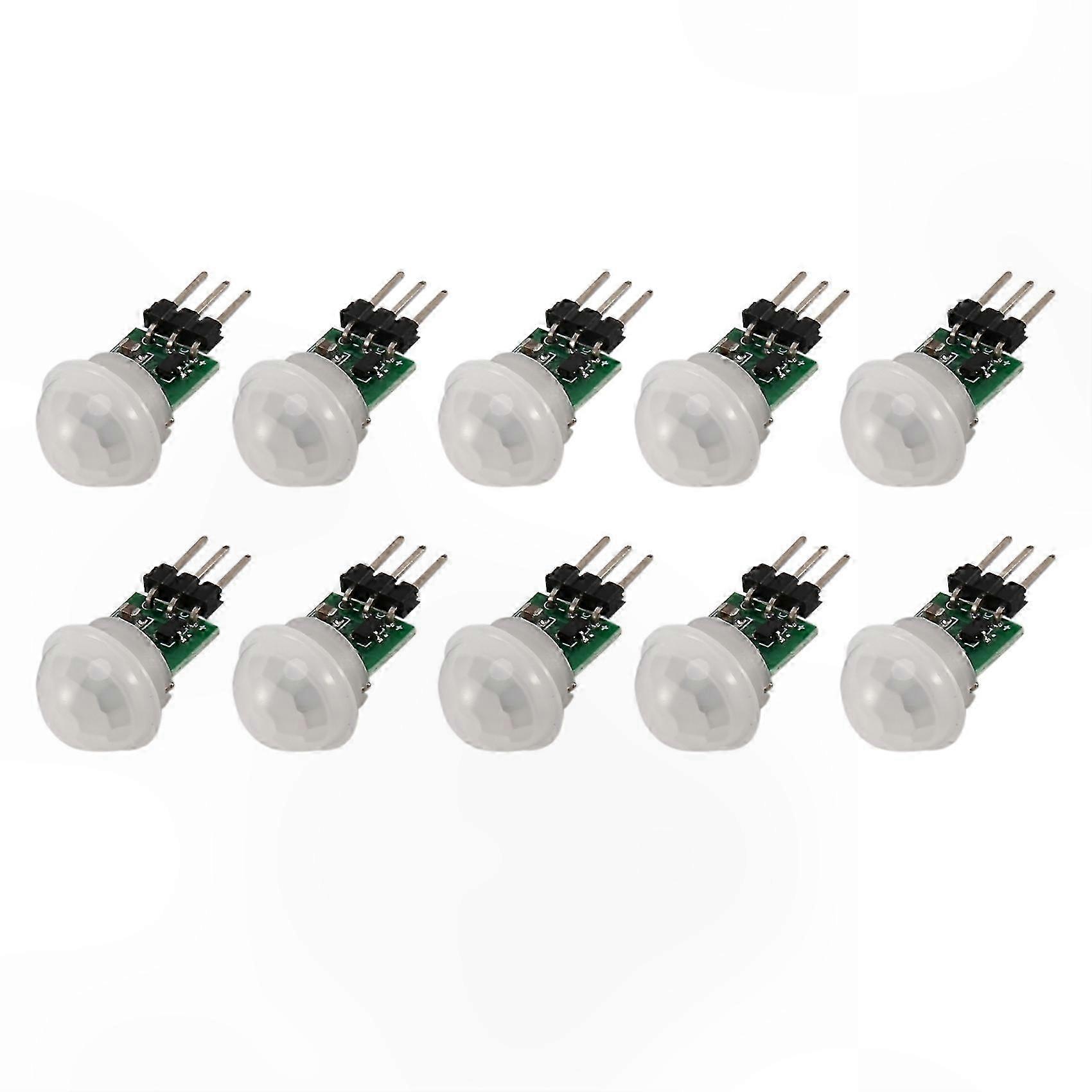 10Pcs Mini PIR Motion Sensor Modules Infrared Human Detection DC