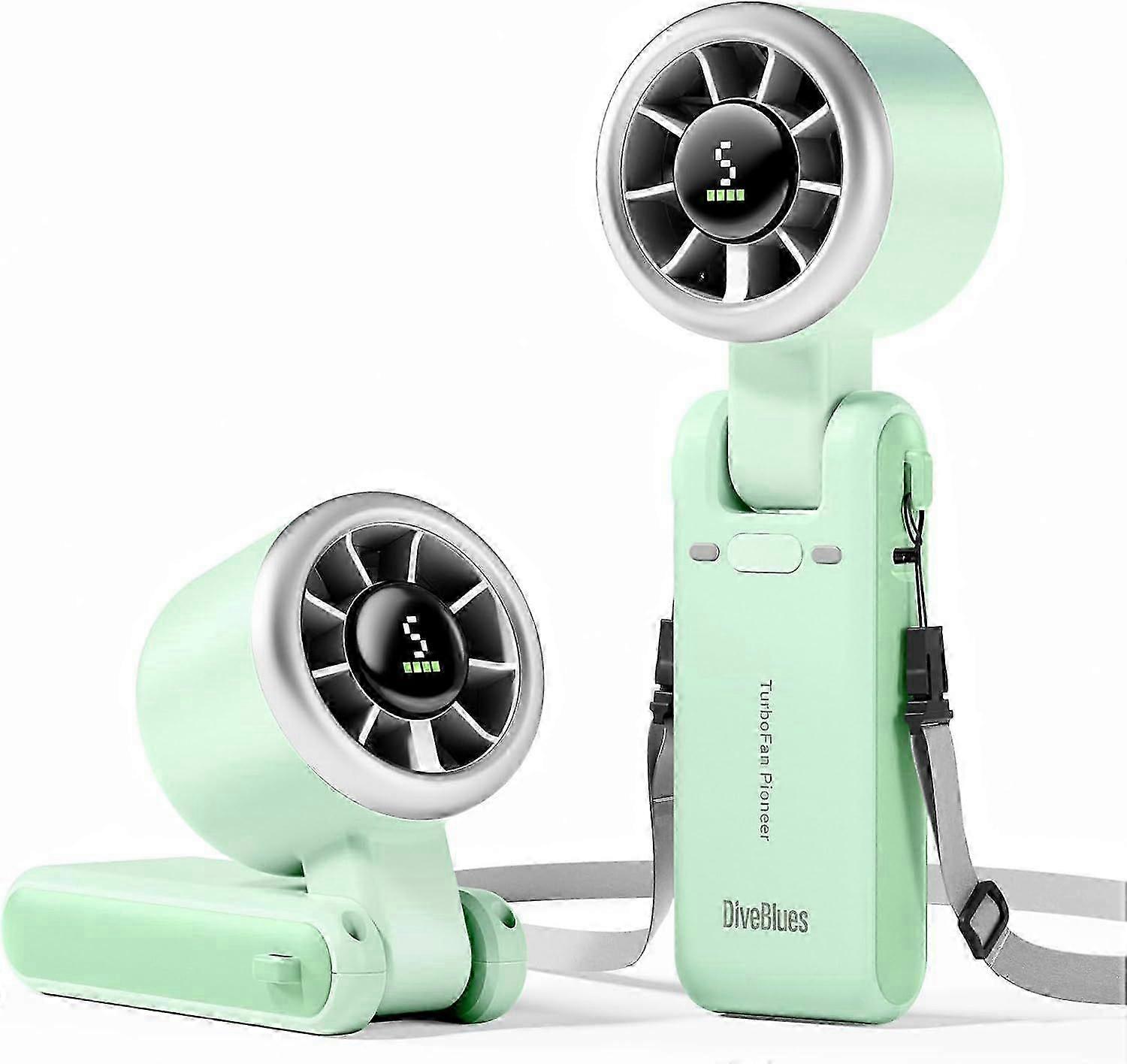 Get it-Portable Handheld Turbo Fan, 5 Gear Wind, Battery Operated, Up to 12 Working Hours, 3 IN 1 Hand Fan with Air Turbo Tech Cooling Fan for Outdoor