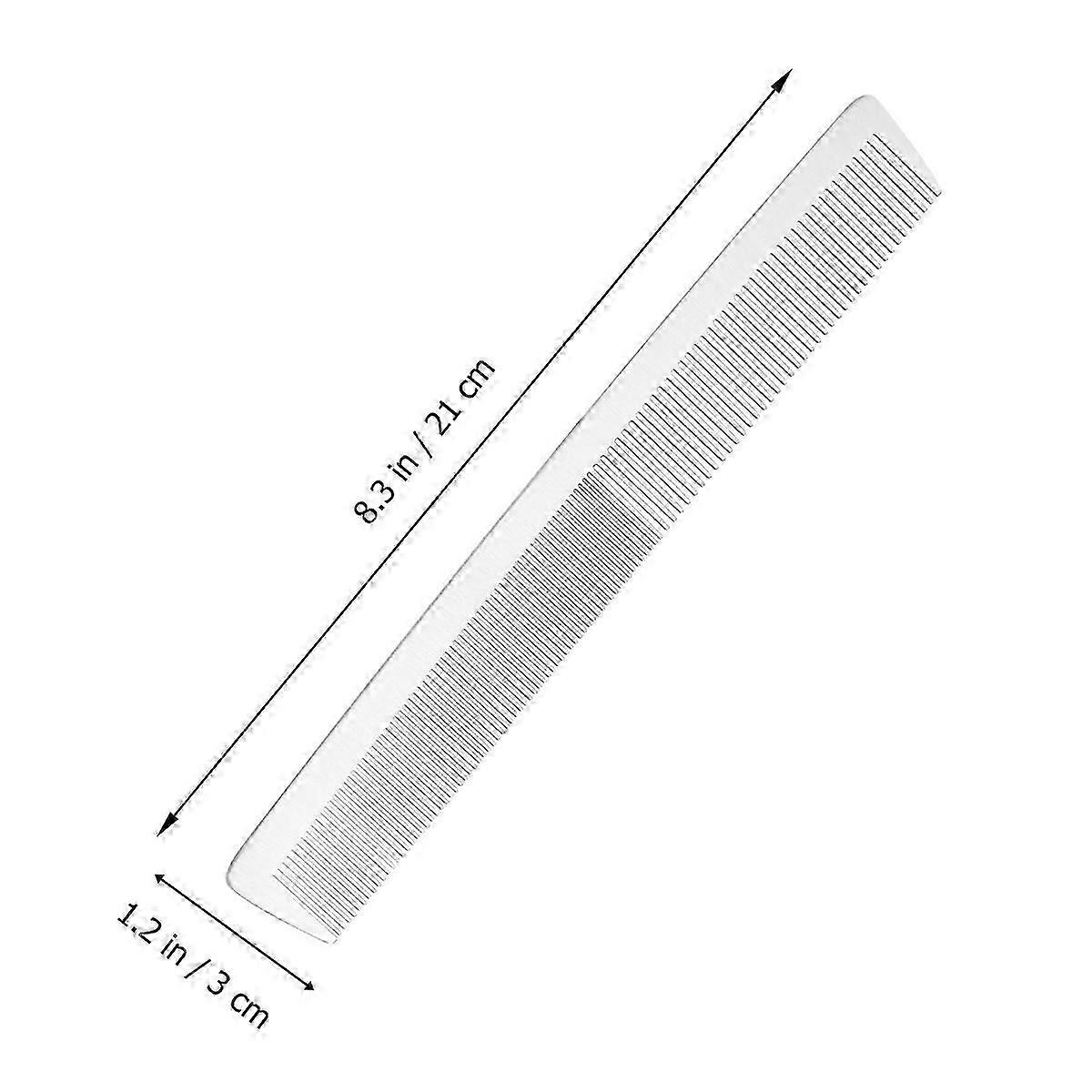 Kuaför Anti Statik Cilt Masaj Aracı için Titanyum Çelik Tarak Gümüş 21x3 cm 1 Adet