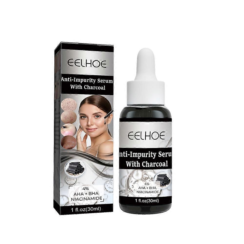 Essence anti-impuretés au charbon de bois, élimine les impuretés du visage, hydrate, éclaircit, raffermit et répare la peau