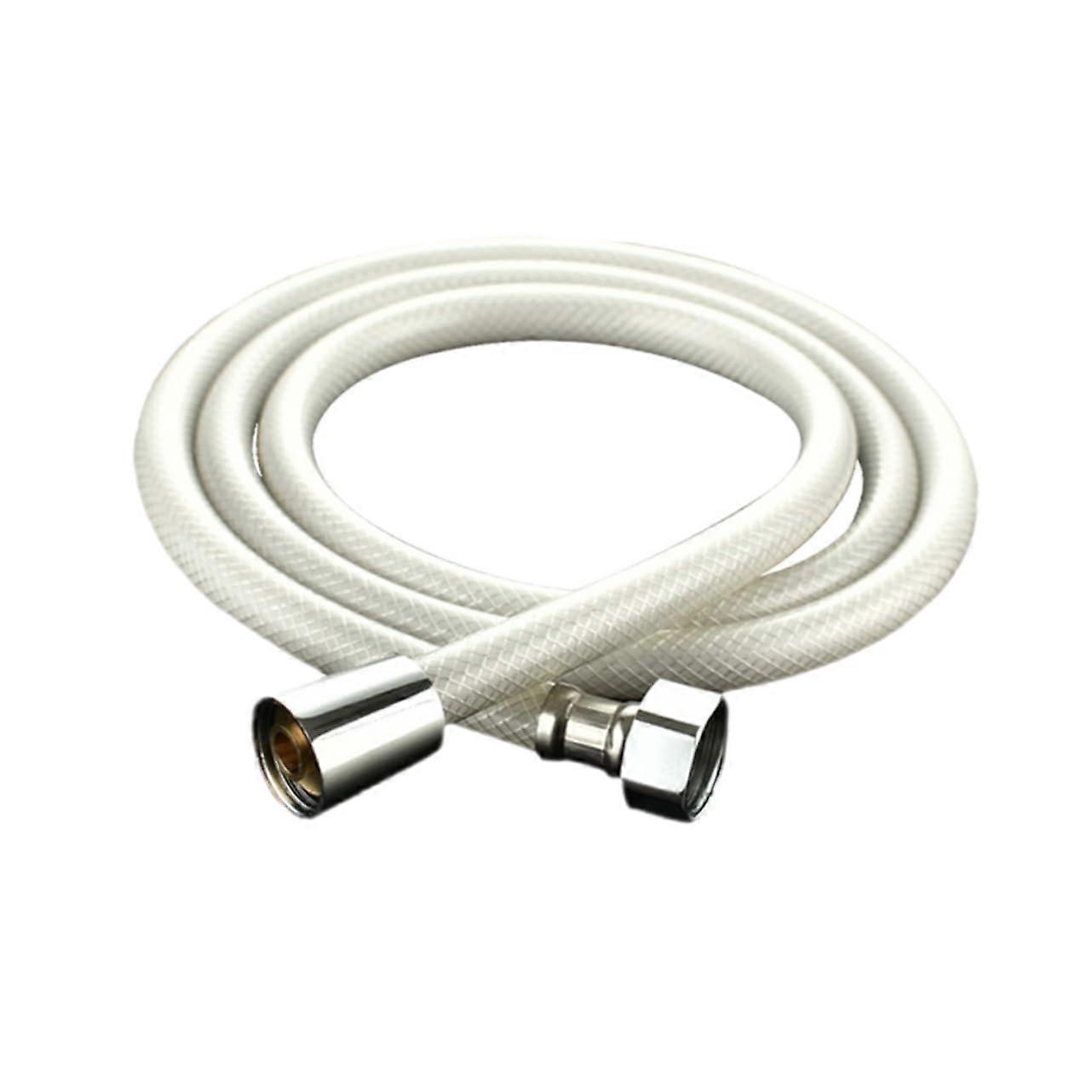 1.5m PVC Shower Hose for Bathroom PressureResistant Spray Pipe White for Easy Connection with Faucets and Shower Heads