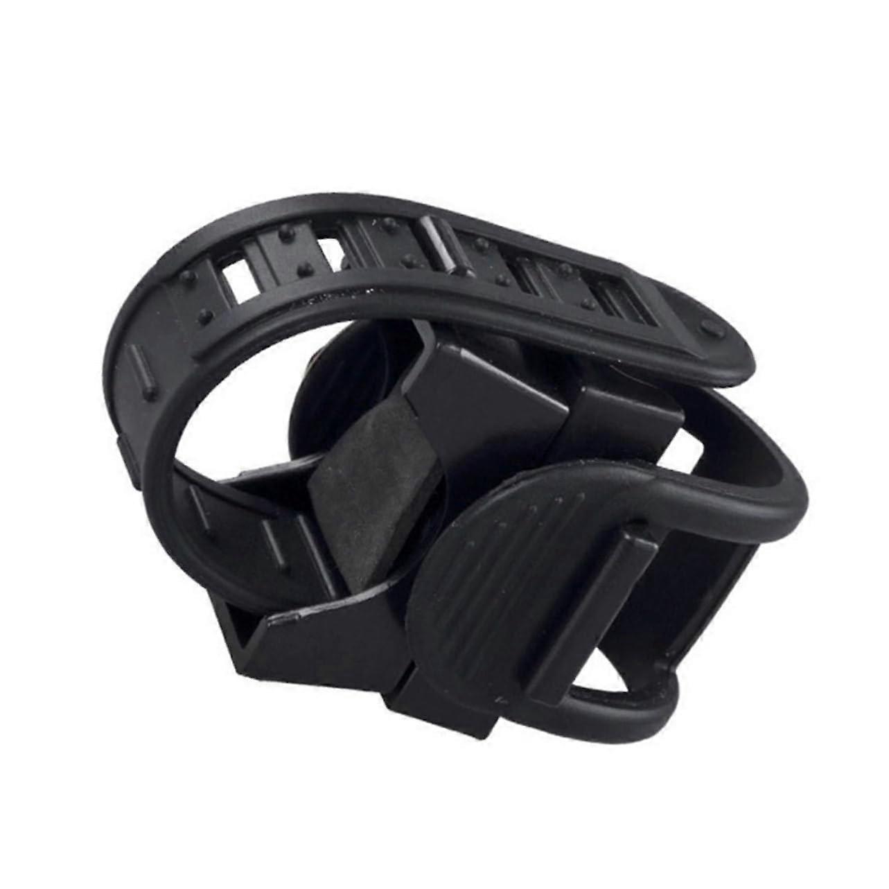 Adjustable Bicycle Flashlight Mount Clips - 2-Pack Stable Plastic Holder for Flashlights and Bike Lights