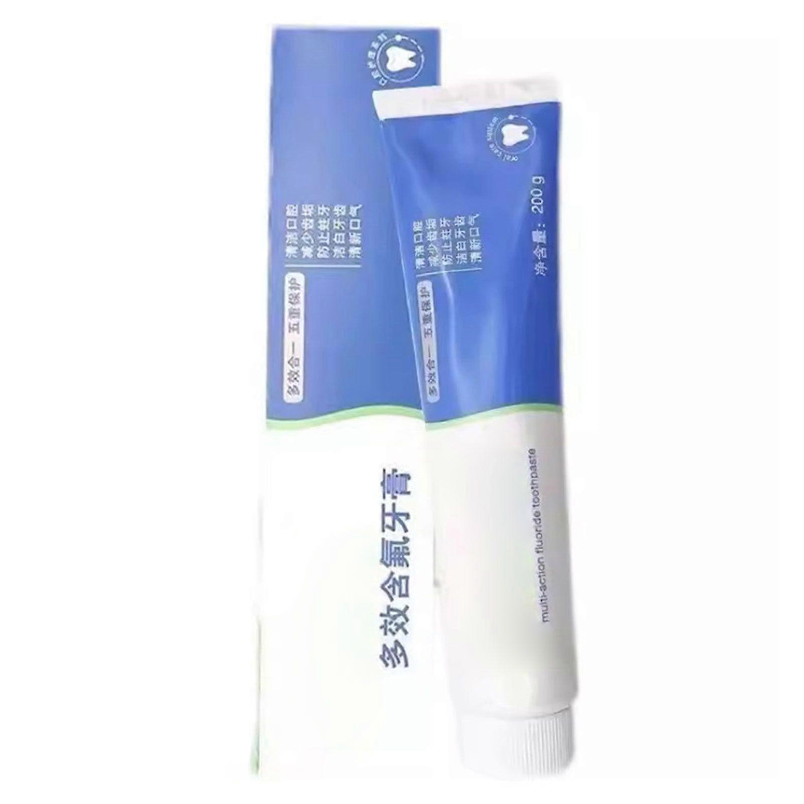 Fluoride Toothpaste for Bad Breath Whitening Cavity Protection Travel Size Plaque Tartar Control for All Ages