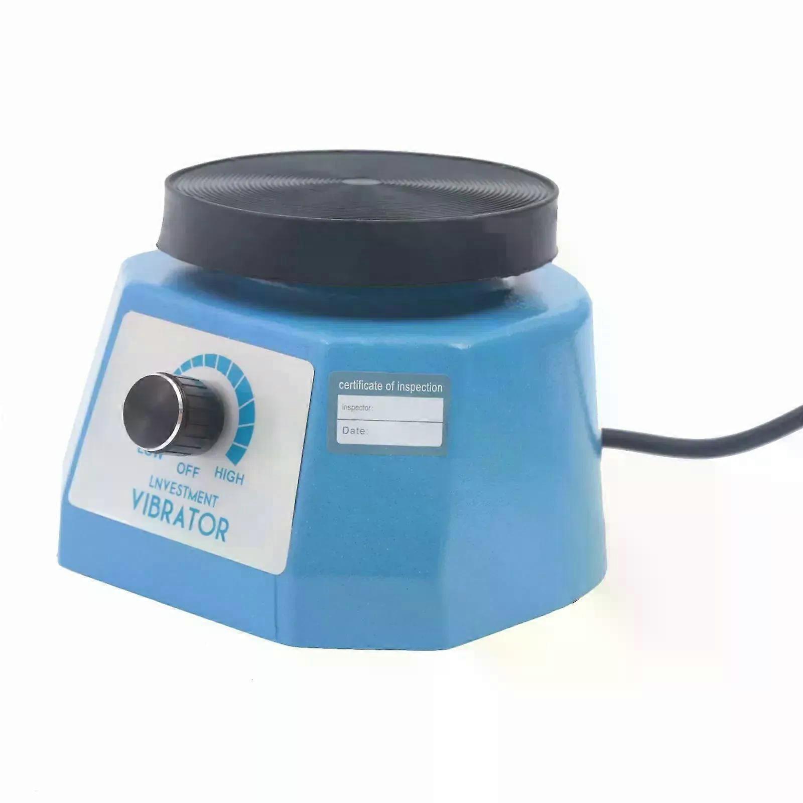 4 Round Dental Vibrator Variable Speed Lab Shaker Oscillator Vibrating Machine for Mixing Plaster/Gypsum Pouring Models 100W