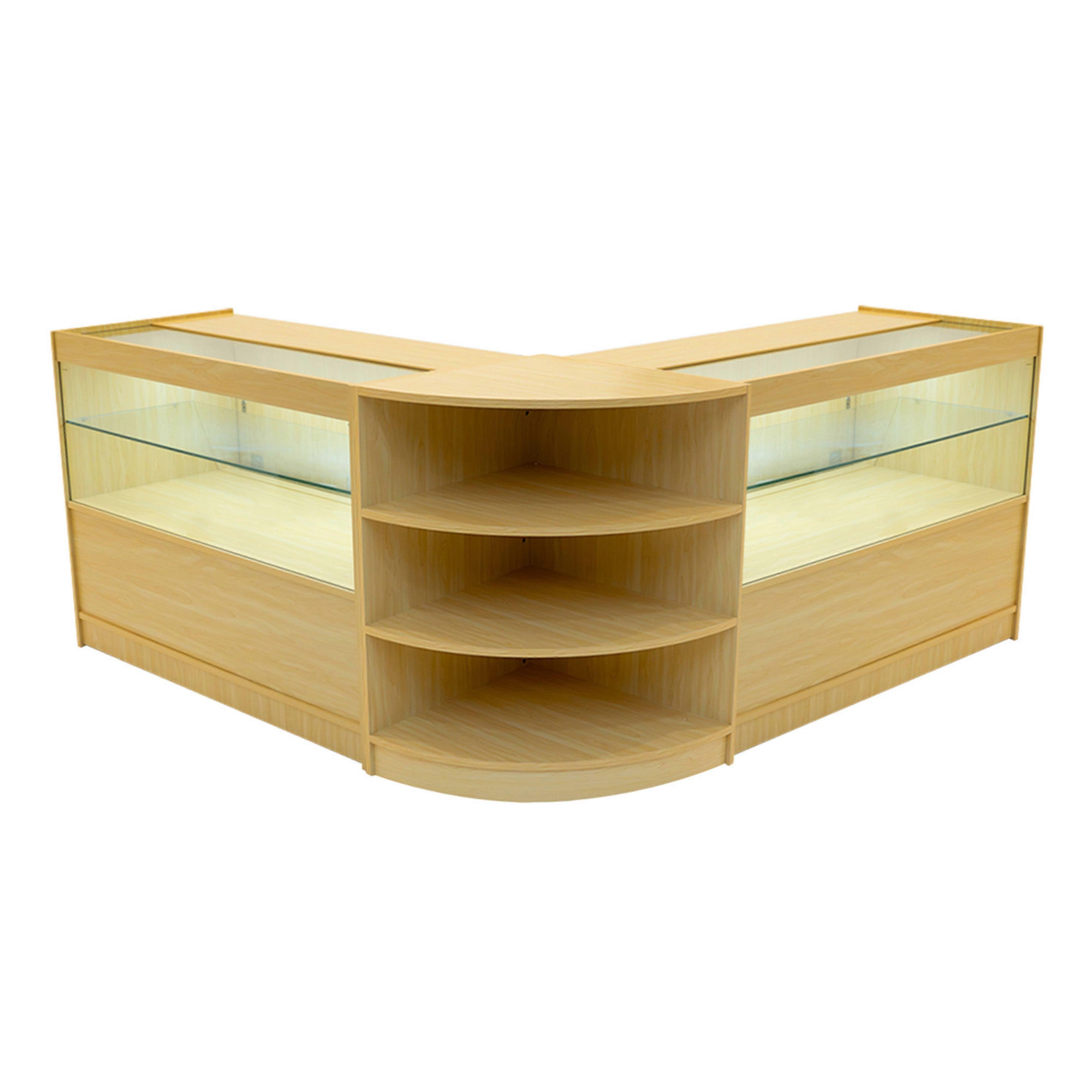 Andromeda LED Shop Counter Set LM60 & 2 x C1200 - Ahorn