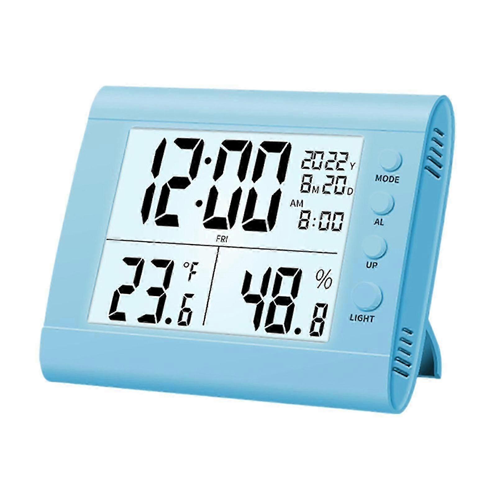 Digital Alarm Clock Hygrometer Easy to Read Large Digital Display Household