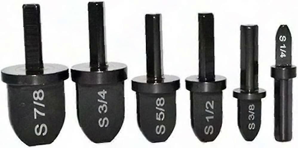 Copper Pipe Swaging Tool Set with Drill Bit Expander Flaring Spin Kit 6 PCS Black Hand Tools