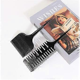 2pcs Hair coloring comb 3-way sectioning Highlight Comb Professional Weave Weaving Comb