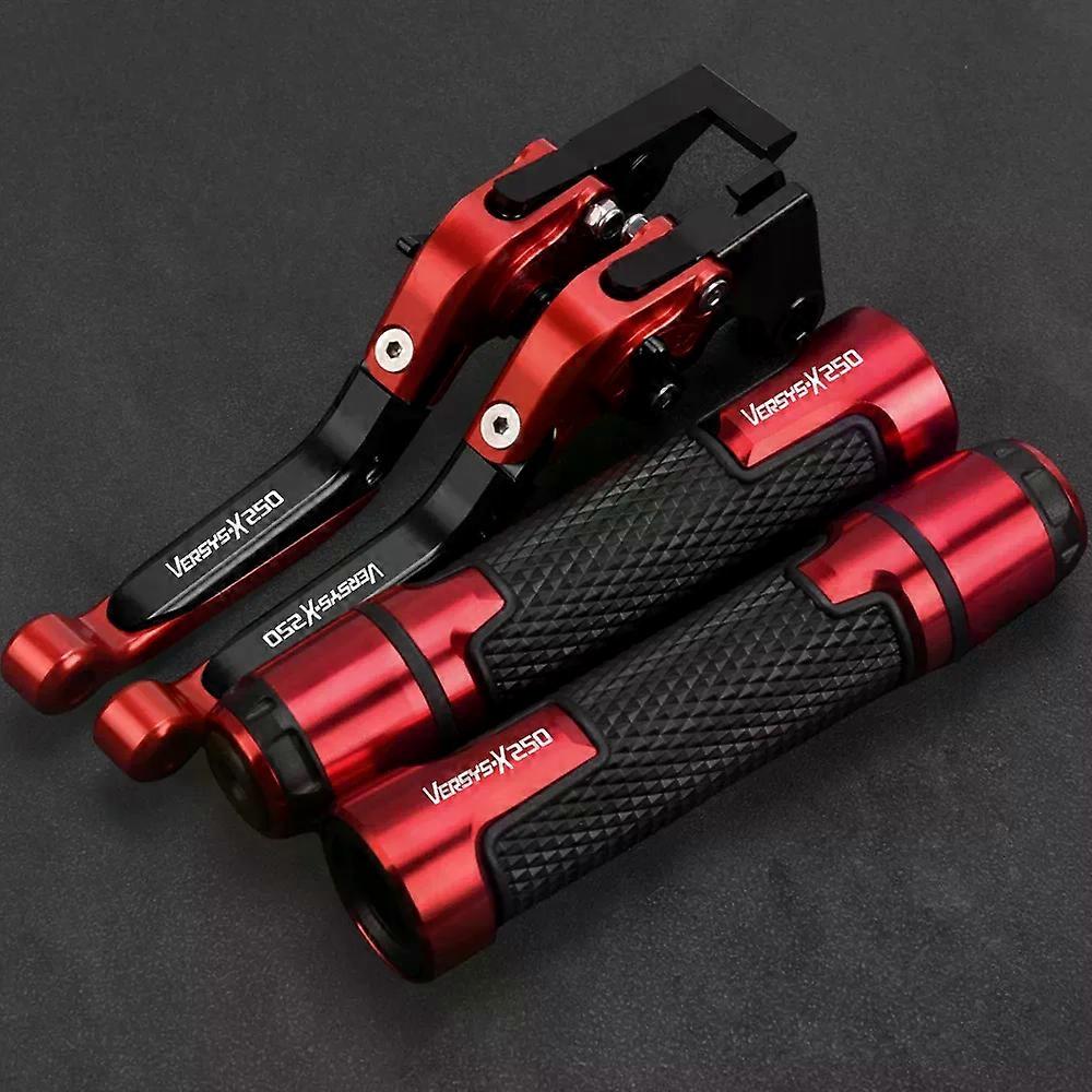 For KAWASAKI VERSYS-X250 VERSYS X250 2017 2018 2019 2020 2021 Adjustable Brake Clutch Lever CNC Foldable Handle Hand Grips Set