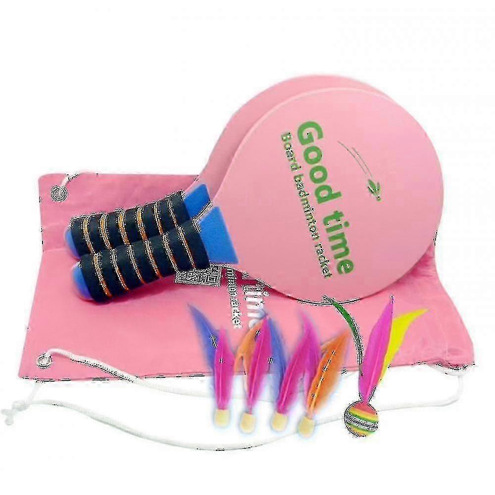 "All-Ages Badminton Racket Set with 15 Balls, Vibrant Colors, Soft Grip"
