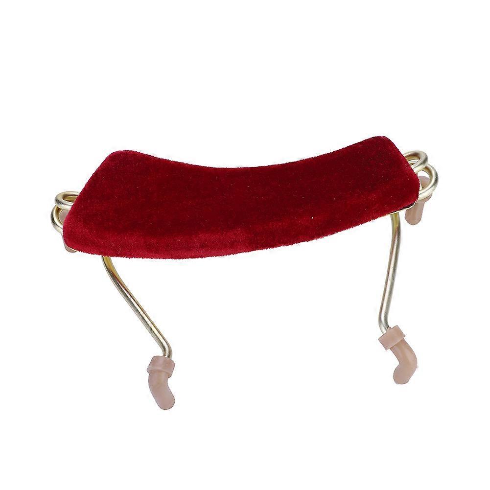 Adjustable Aluminum Alloy Violin Shoulder Rest for 3/4 & 4/4 Red