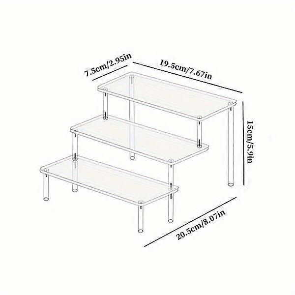 Multi-functional acrylic stand, 1 - 4 layers, suitable for various types of accessories