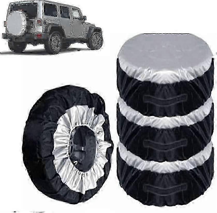 4 Pack Car Tire Protective Covers, Universal Waterproof Wheel Prote...
