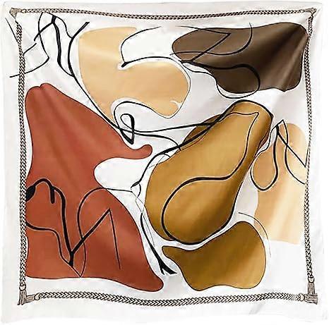 Women's headscarf, headband, large square satin headscarf, sleeping headscarf