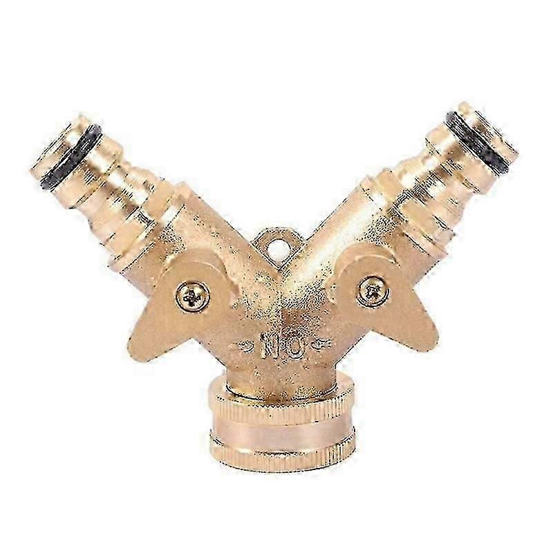 XHX 1 قطعة الثقيلة 3/4 النحاس 2 طريقة Y خرطوم الفاصل الحنفية موصل حديقة خرطوم خرطوم الفاصل محول مع إغلاق الصمامات