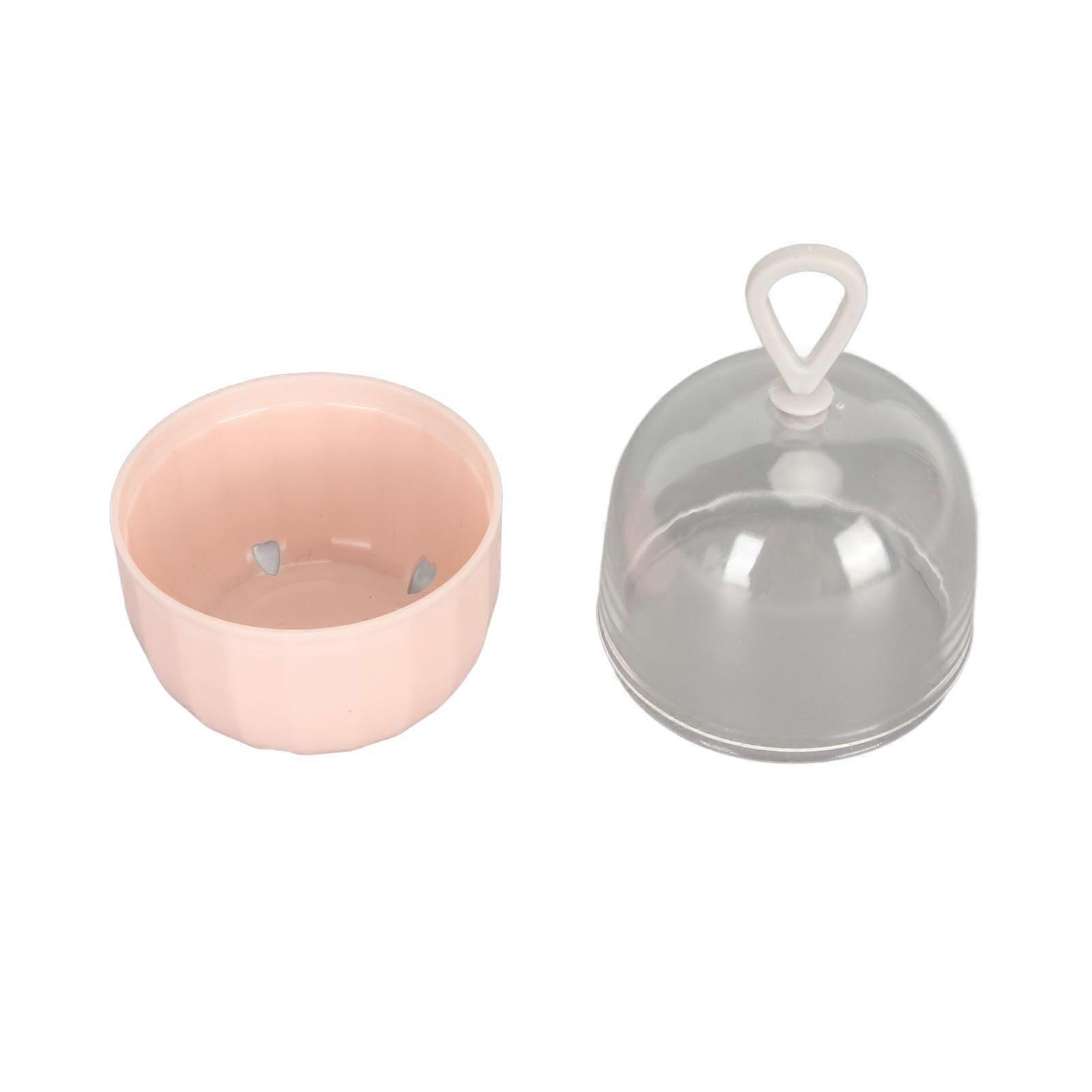 5pcs Transparent Makeup Sponge Cases Portable Beauty Egg Holders