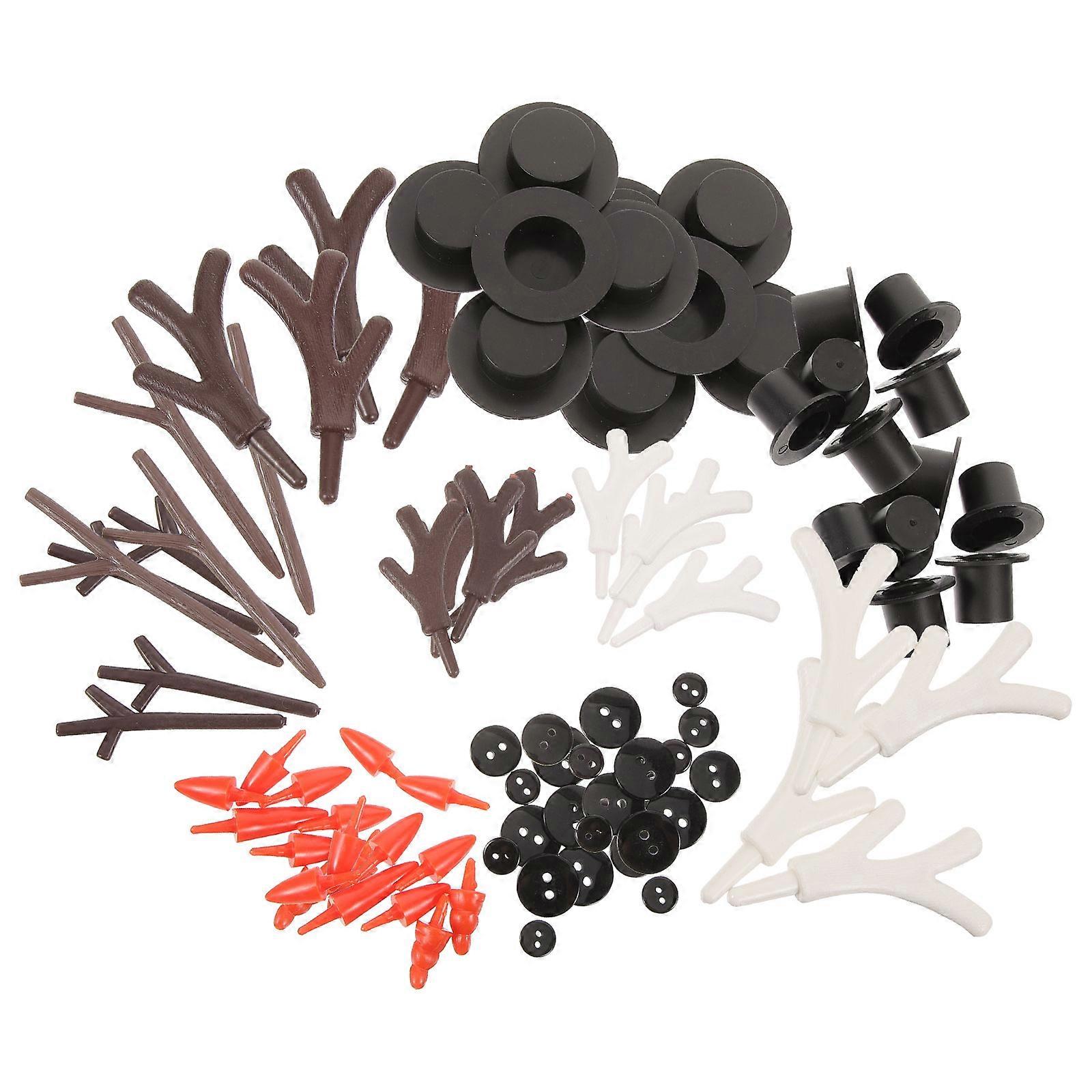 DIY Snowman Craft Kindergarten Material Set for Xmas Party 1Set