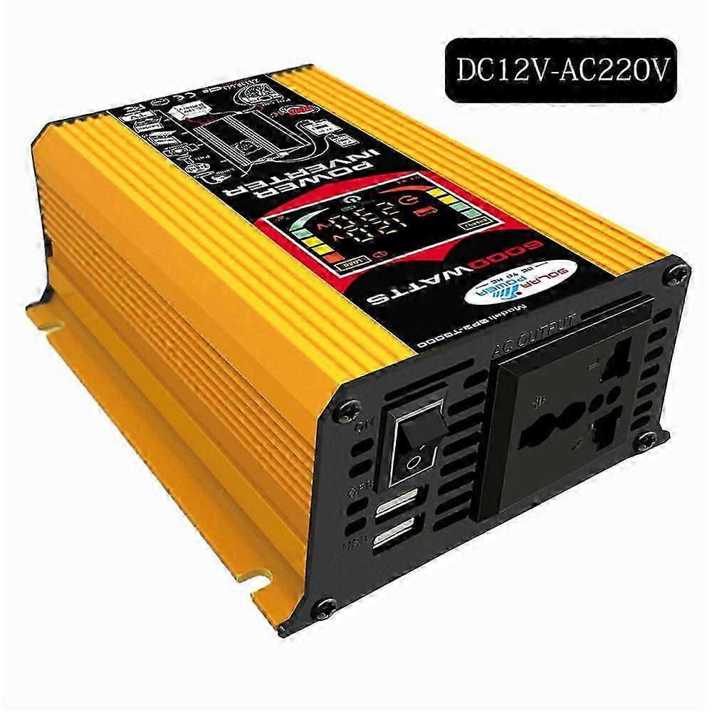 High power 12V to 110v inverter with USB and voltage display
