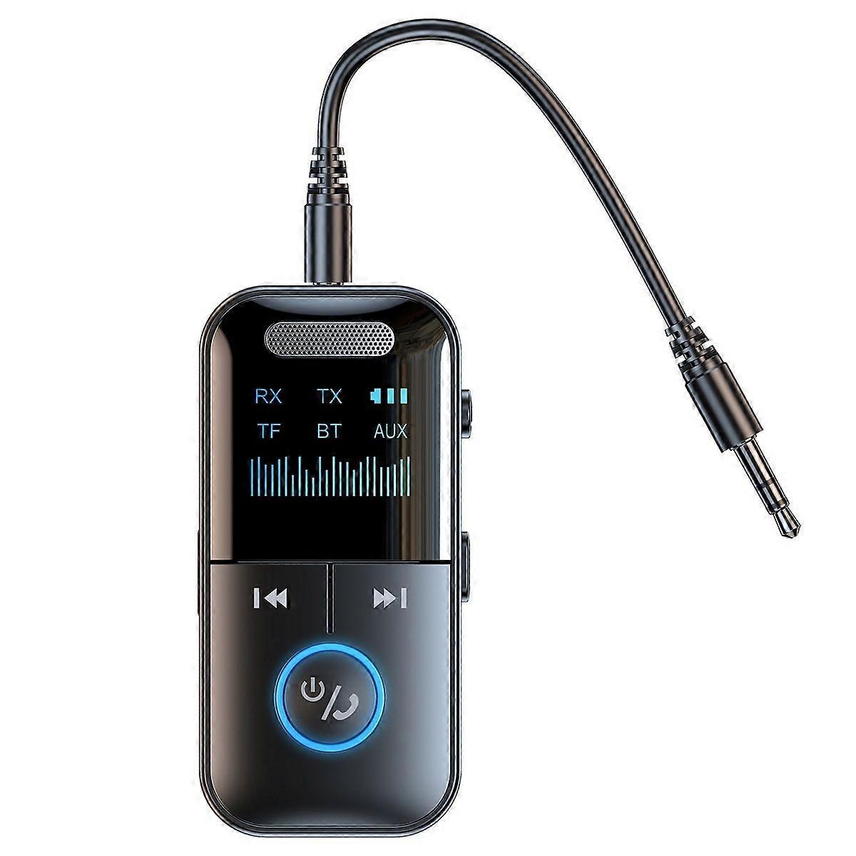 2 in 1 Bluetooth 5.4 Transmitter Receivers , 3.5mm Jack Wireless Aux Bluetooth Adapter(Black)