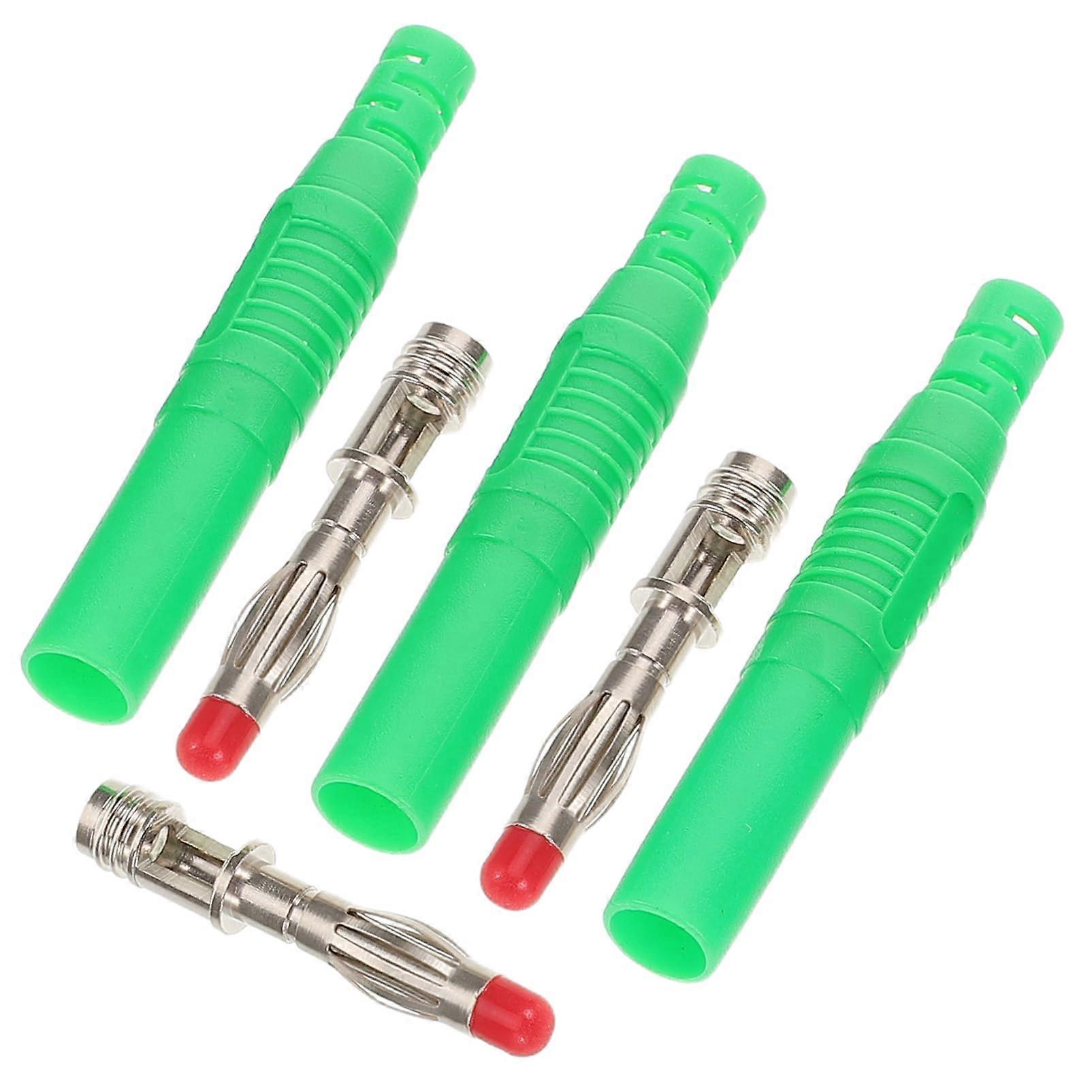 Banana Plugs 6 Pcs Pure Copper Speaker Connectors, Solderable Jack, HeatResistant PA Shell For DIY Audio Projects
