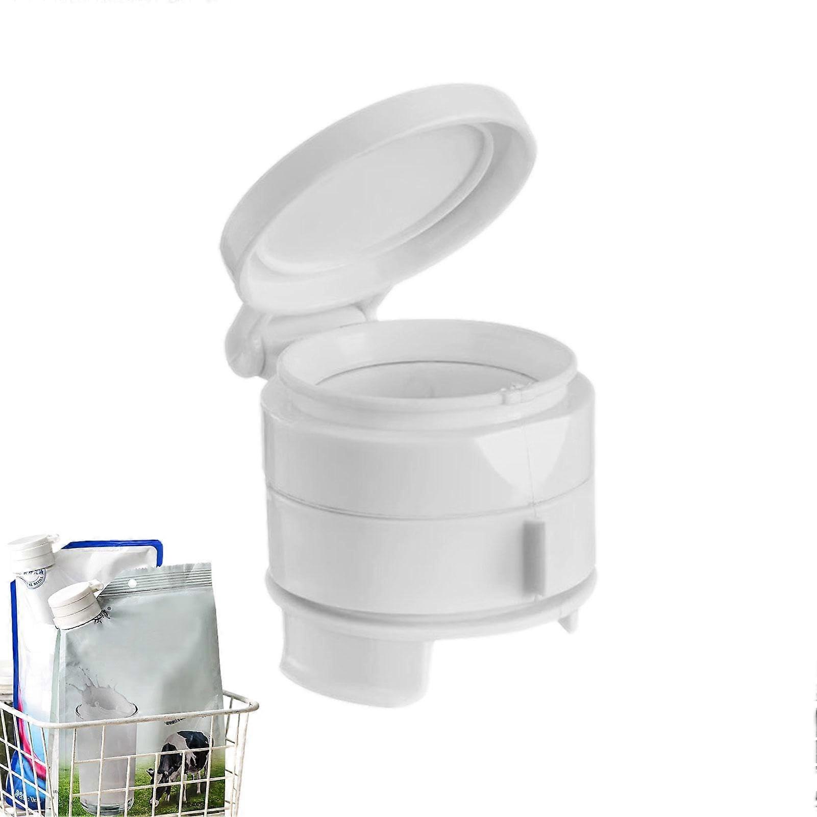 Sealing Clips for Food Bags, Reusable Round Bag Clips With Pourer, Airtight, LeakProof Snack Bag Sealer, Version