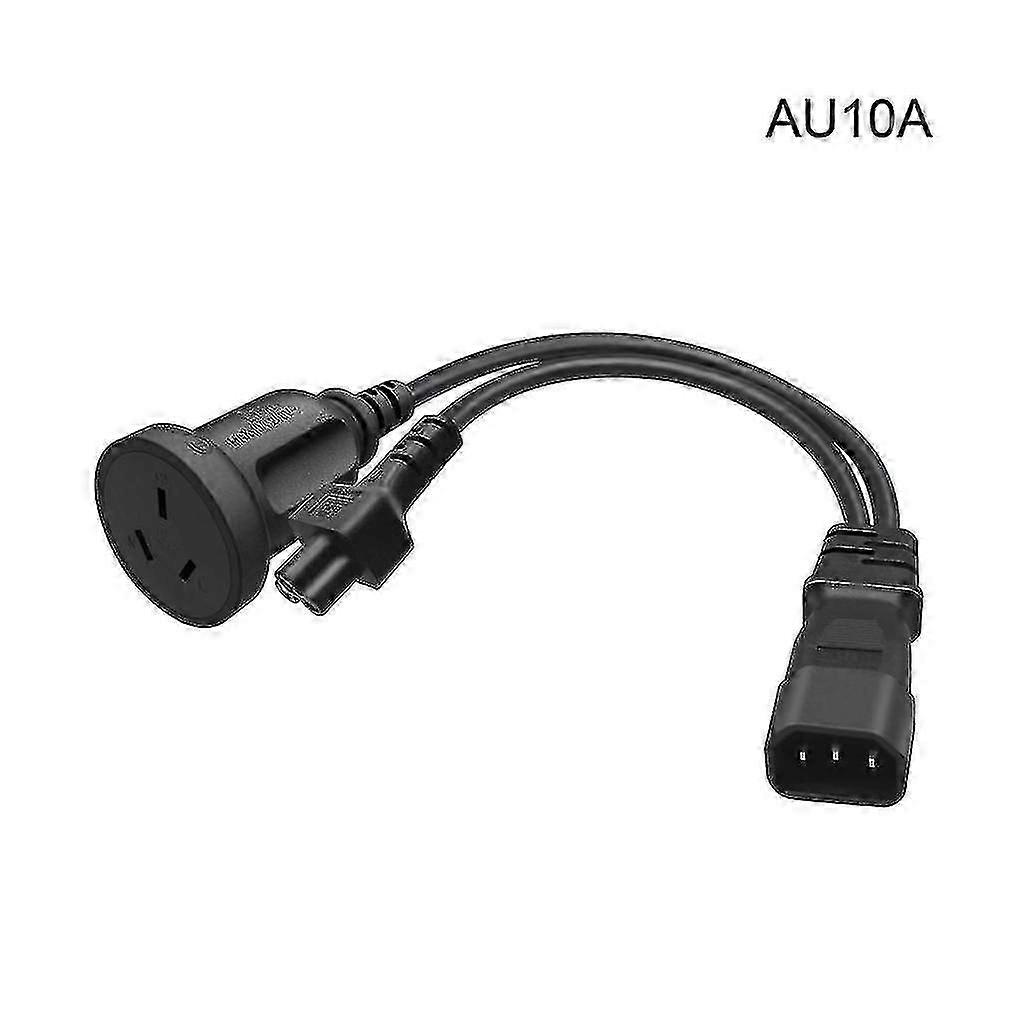 Y-splitter napájecí kabel C14 na C13 + AU10A / 16A konektor adaptér kabel vodič linky