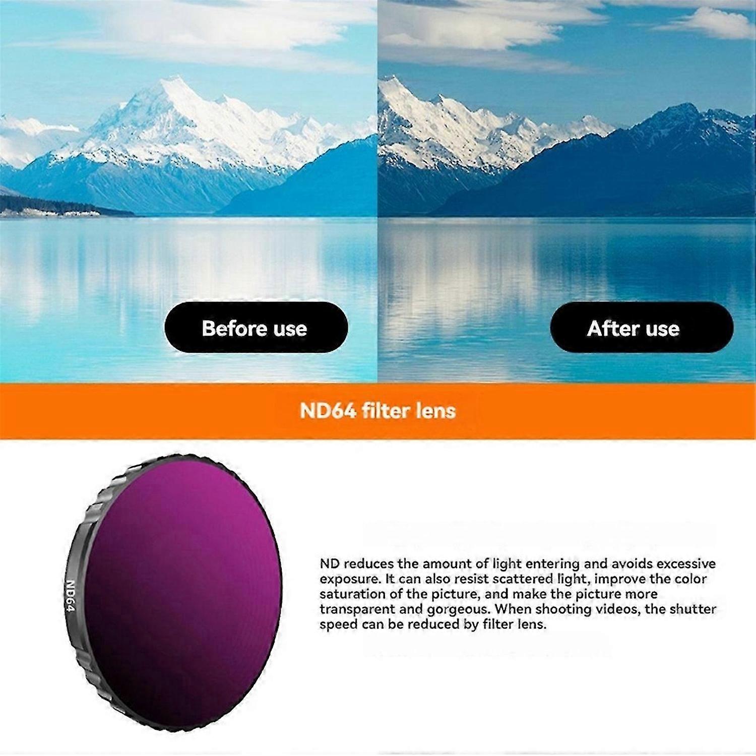 Action Camera Lens Filter Set for Action 5 PRO/4