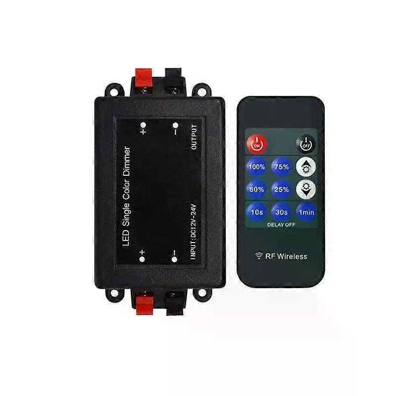 LED Single Color Dimmer 11Key RF Remote Control Wireless Plastic LED Dimmer Controller DC12V 24V