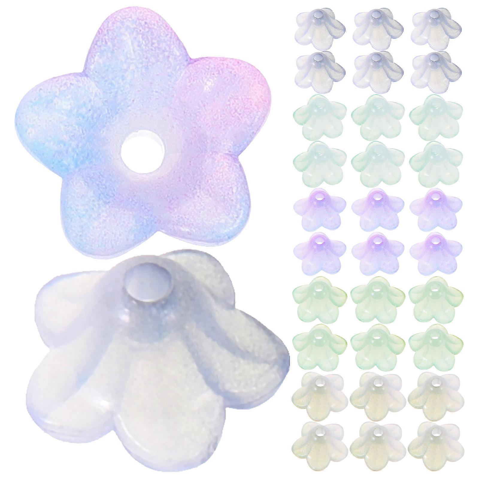 Acrylic Flower Beads for Bracelet Making with 2500Pcs Loose Beads