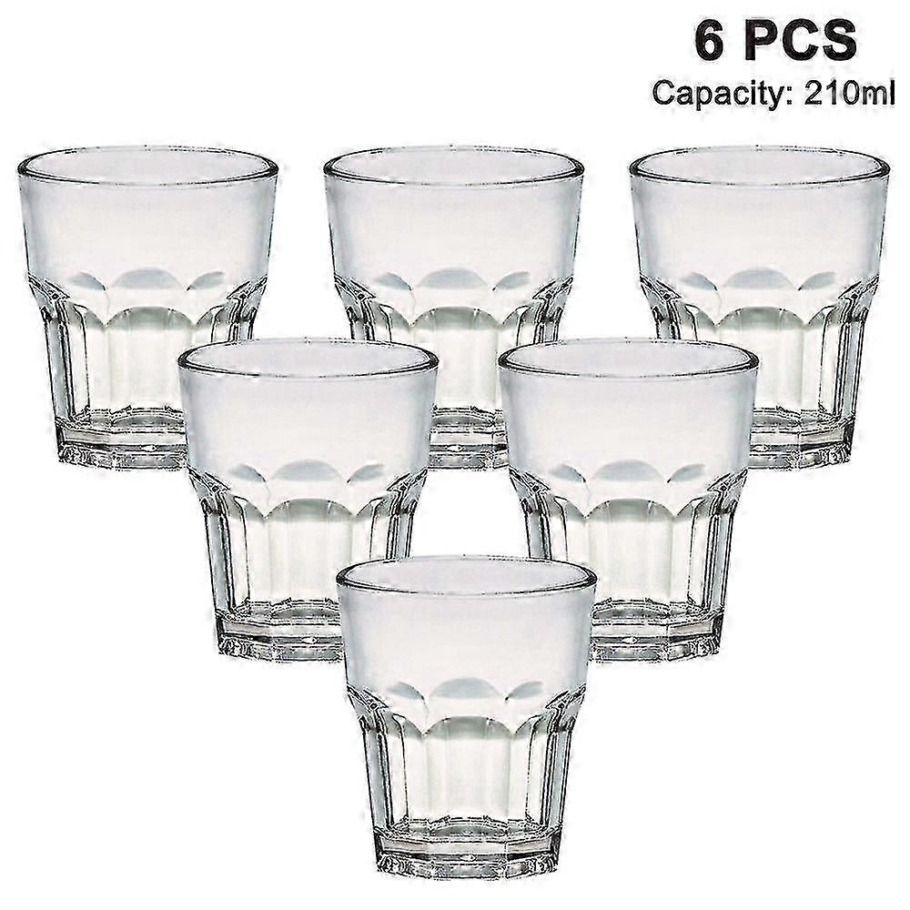 Acrylic Plastic Tumblers Portable Reusable Cups 210mlset Of 6