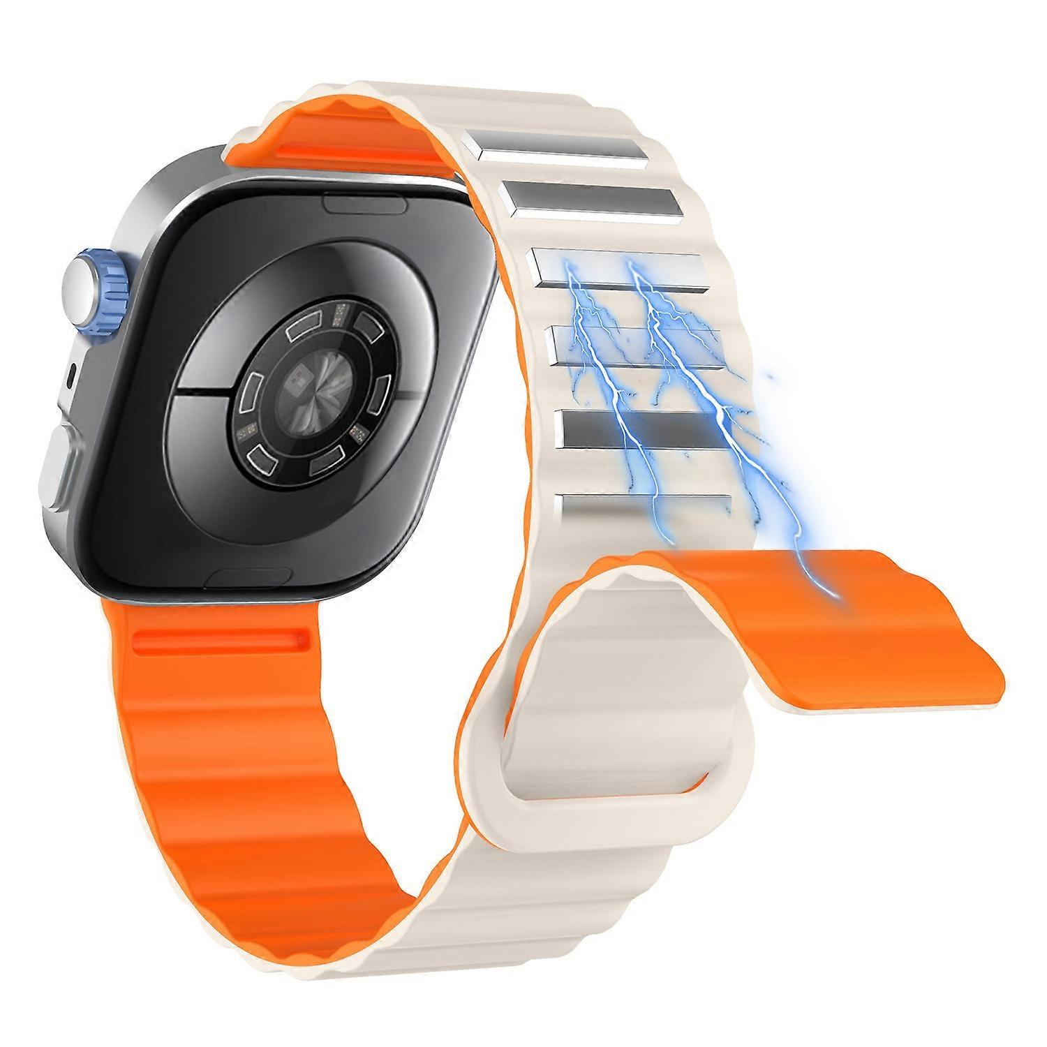 For Huawei Watch Fit 4 Pro 4 3 Magnetic Band Wave Pattern Adjustable Replacement Silicone Watch Stra