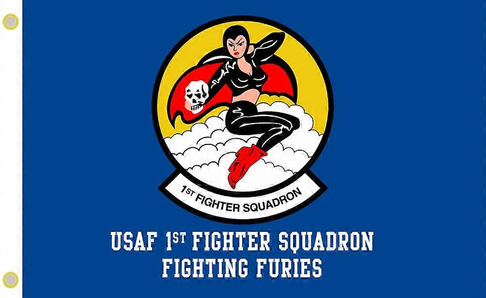 1ST Fighter Squadron Fighting Furies de l’USAFbanner de drapeau unilatéral