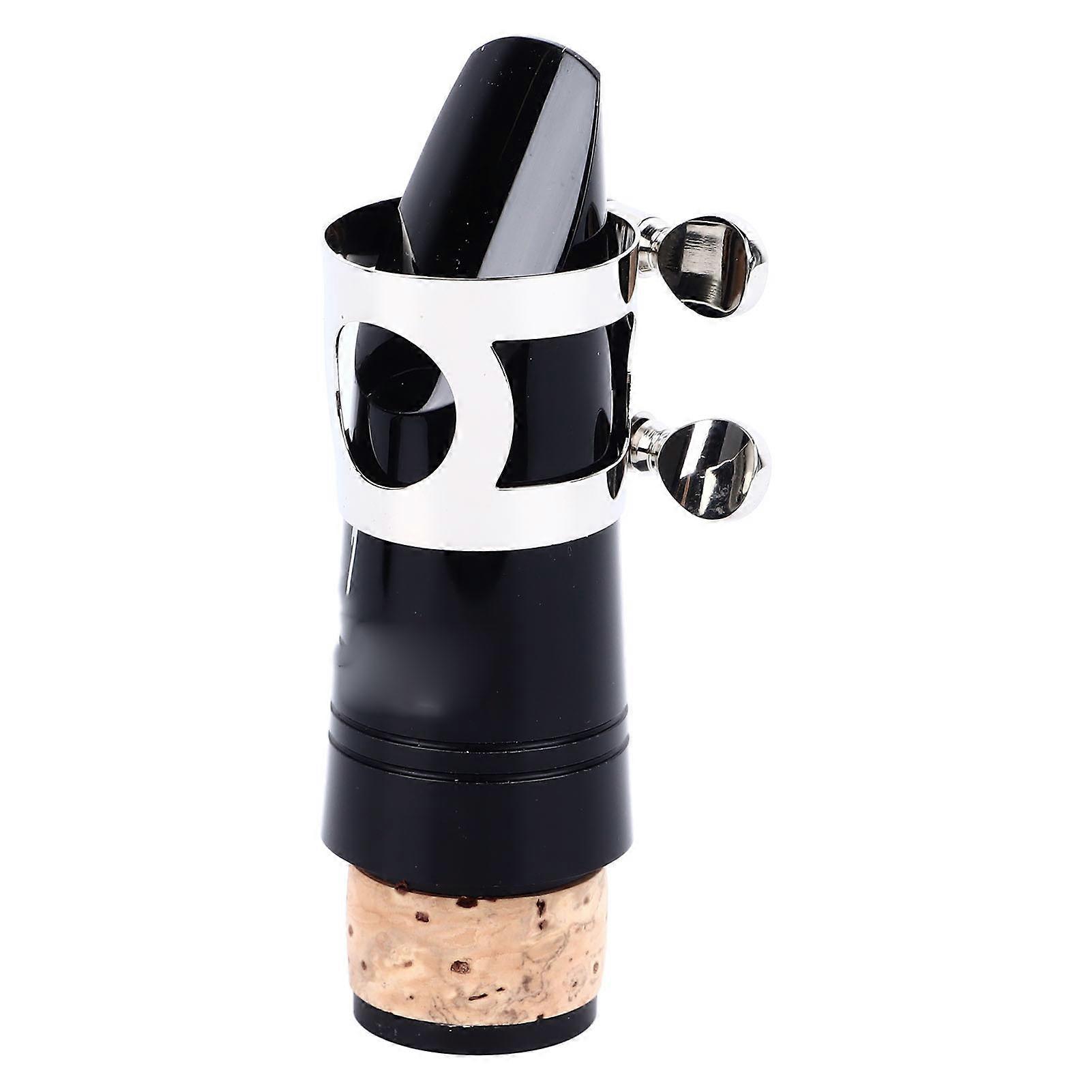 Clarinet Mouthpiece Set with Ligature & Cap ABS Metal Kit for Practice