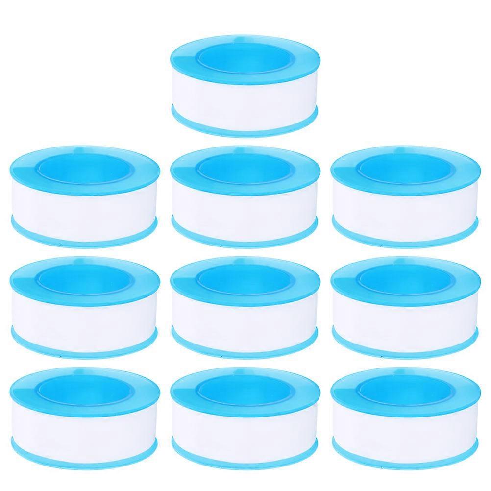 Thread Sealing Tape Ptfe Plumbing Tape for Pipe Threads Home Use White Acid and Alkali Resistance 10rolls