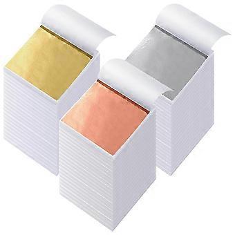 1200 Sheets Gold Leaf Sheets for Arts Decoration Handcrafts Nails