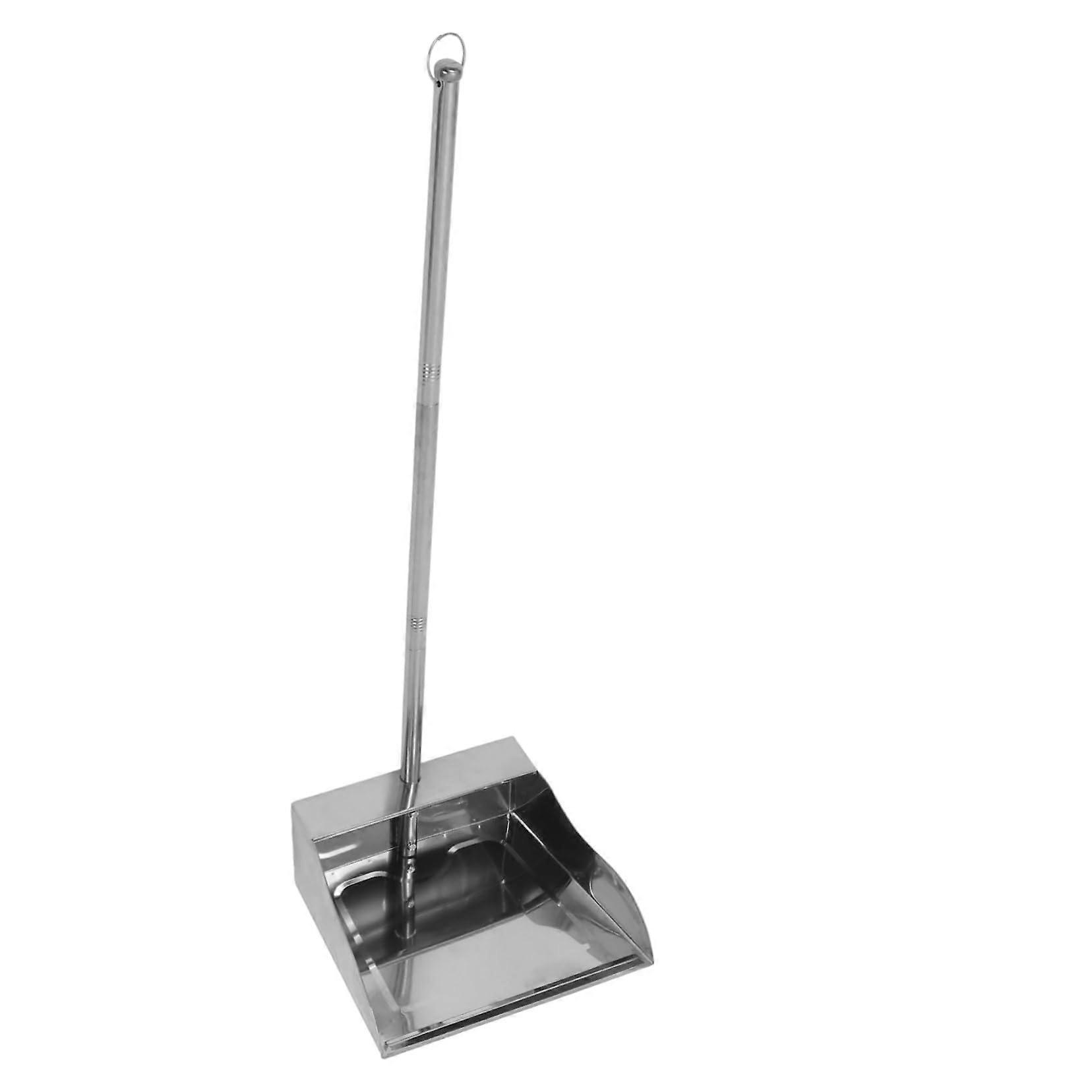 Stainless Steel Handheld Dustpan Large HeavyDuty Trash Scooper For Indoor And Outdoor Use Garage And Garden Model 1